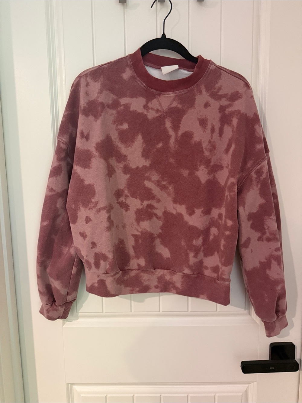 Varley Dusty Rose Tie-Dye Crewneck Sweatshirt
